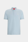 Блакитне бавовняне поло Donos222