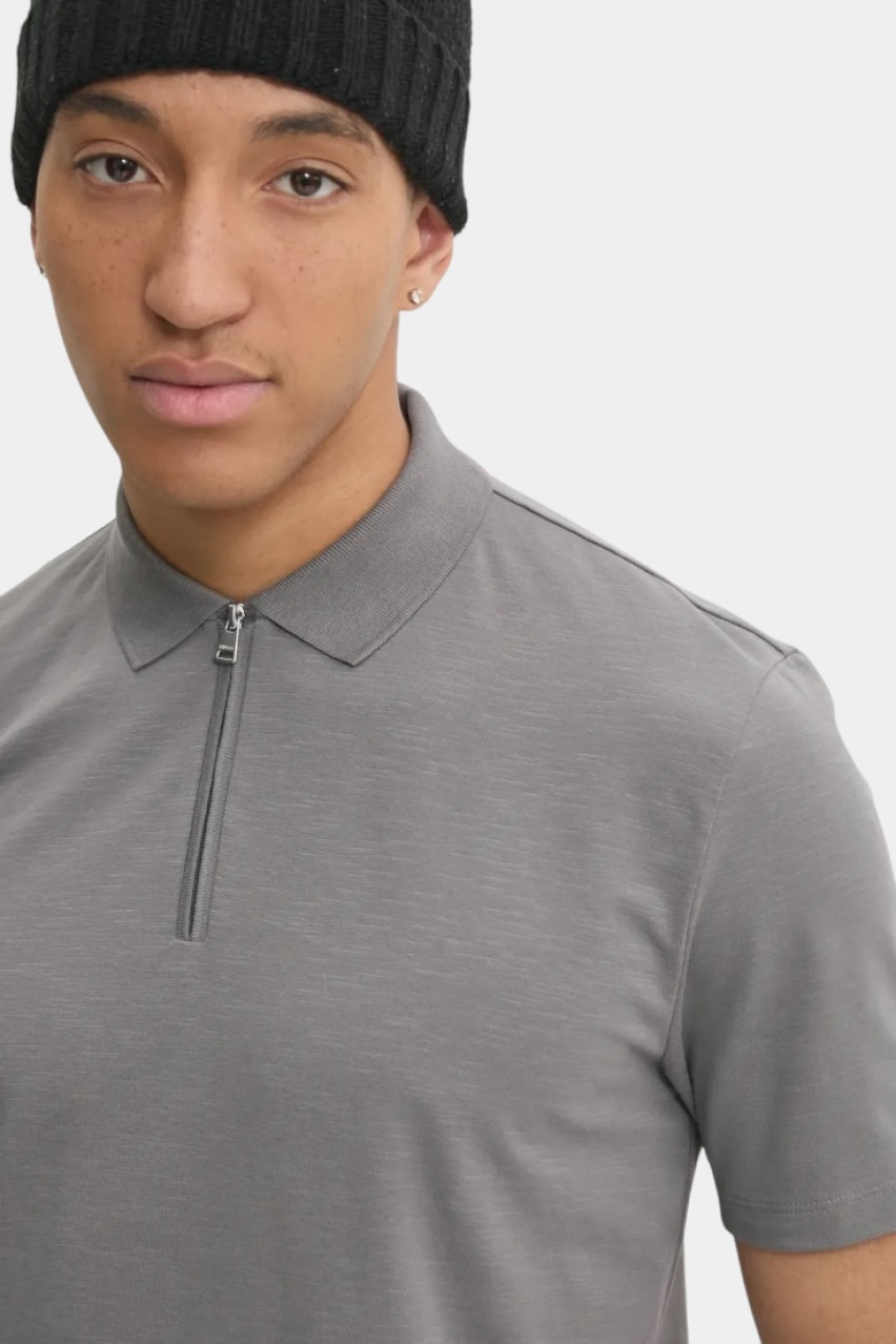 Серое поло Dekok233 на молнии 50496003 086 HUGO