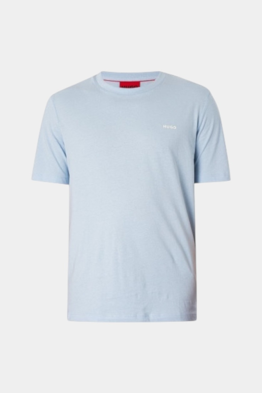Голубая футболка Dero222 с логотипом 50466158 483 HUGO