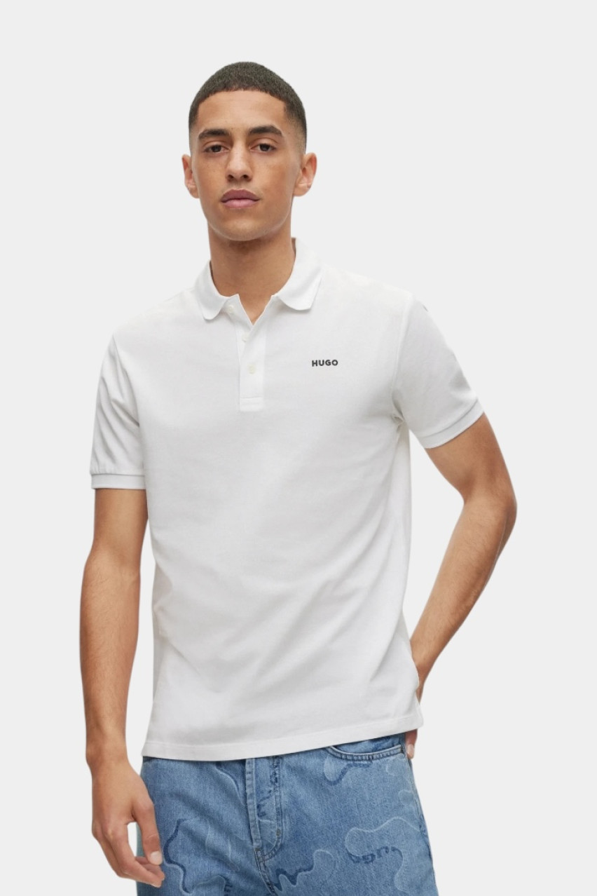Біле бавовняне поло Donos222 50466182 102 HUGO
