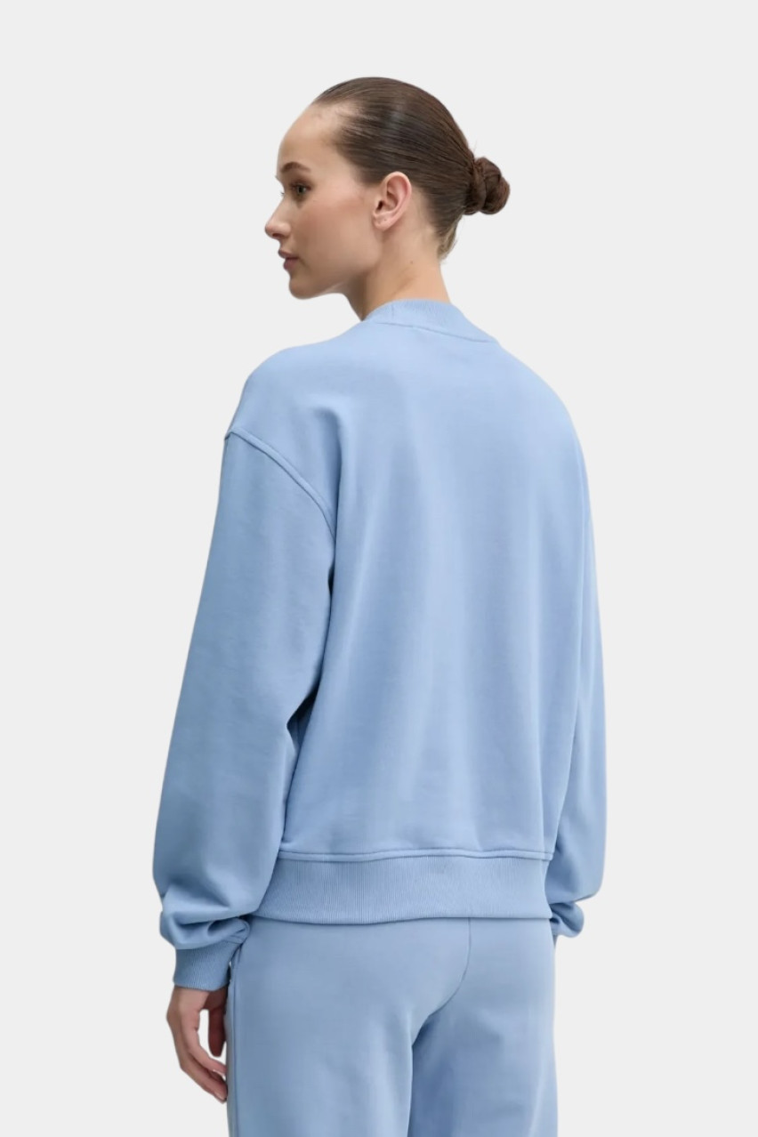 Голубой хлопковый свитшот Daxandria с логотипом в тон 50527463 452 HUGO