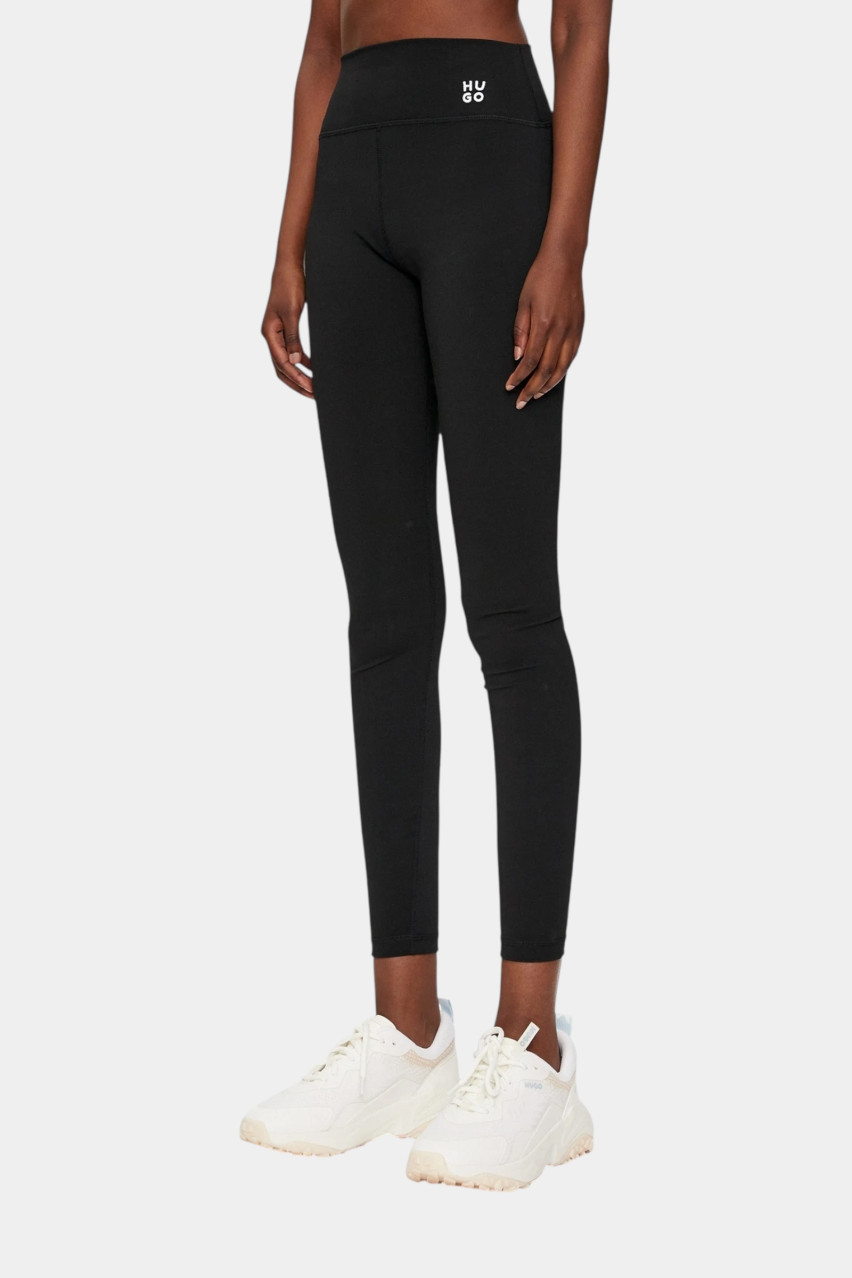 Черные леггинсы Noparda из эластичного трикотажа 50528445 001 HUGO