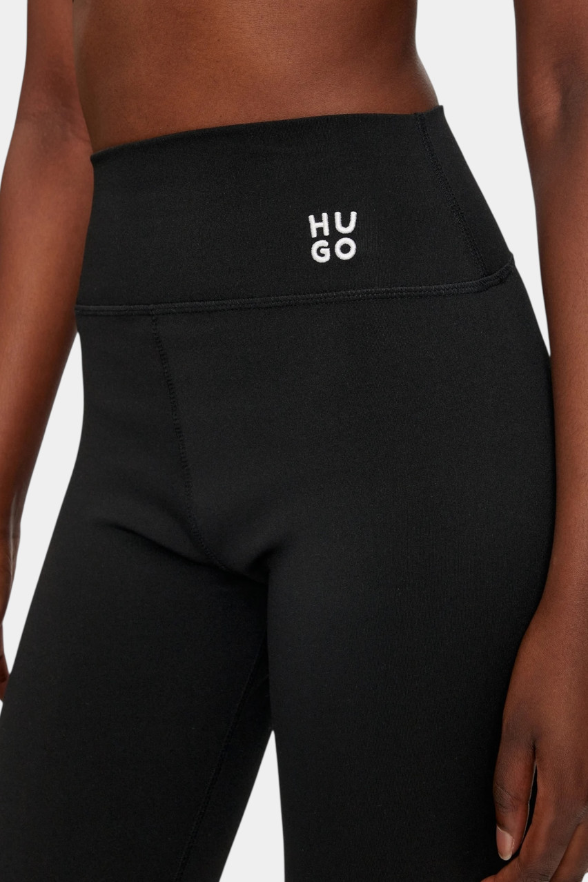 Черные леггинсы Noparda из эластичного трикотажа 50528445 001 HUGO