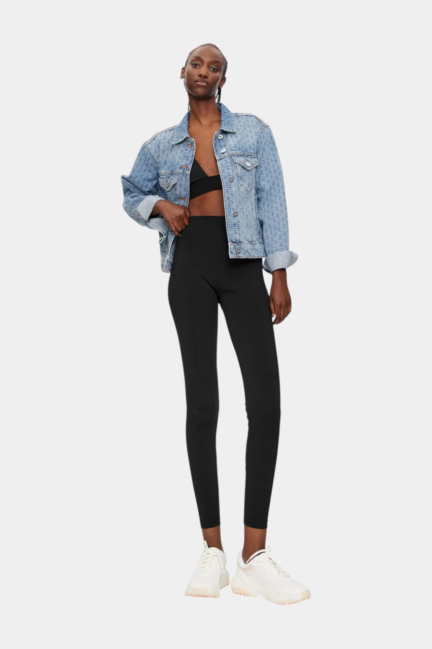 Черные леггинсы Noparda из эластичного трикотажа 50528445 001 HUGO