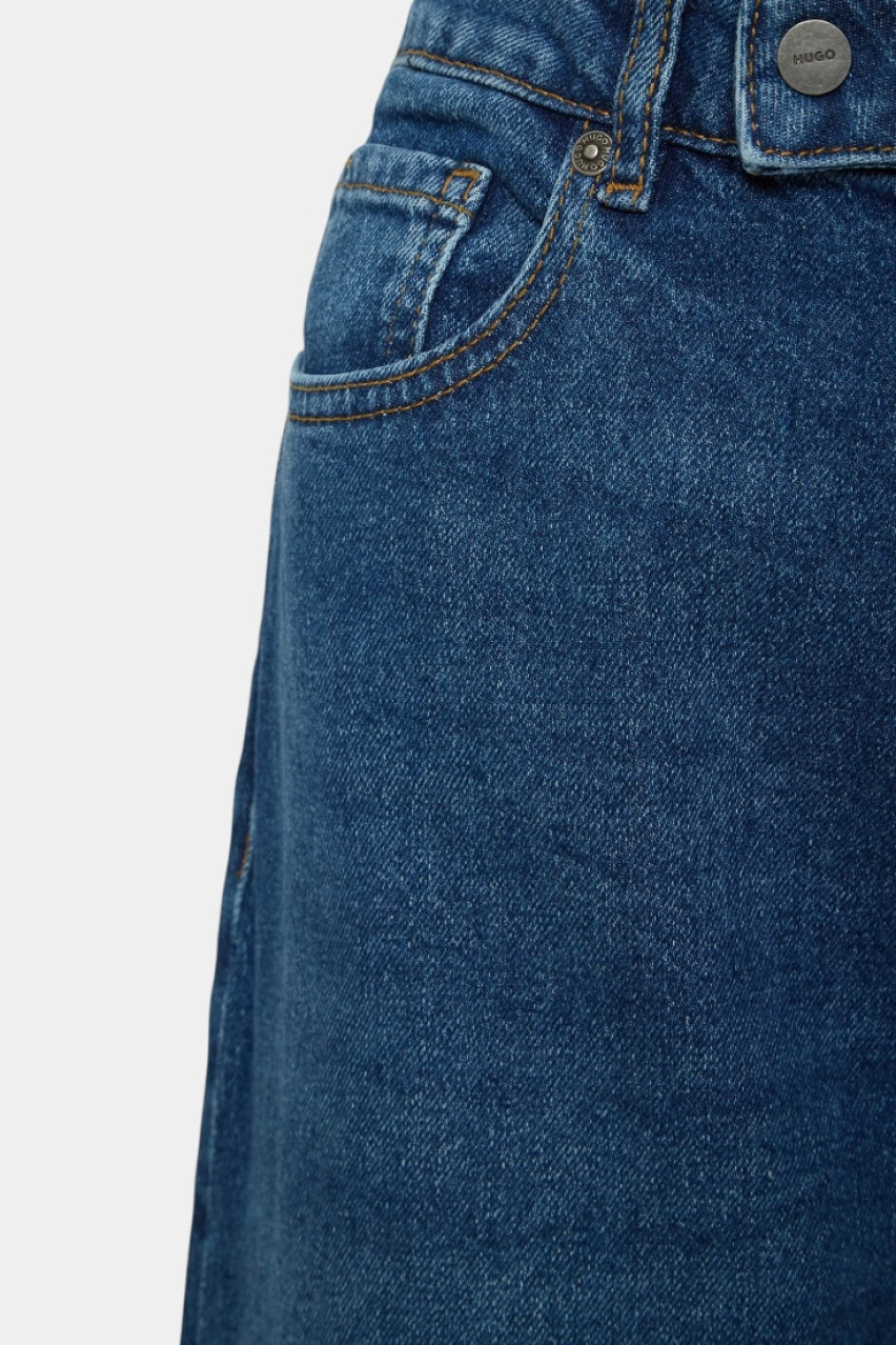 Синие джинсы 937_9 прямого кроя 50530674 430 HUGO