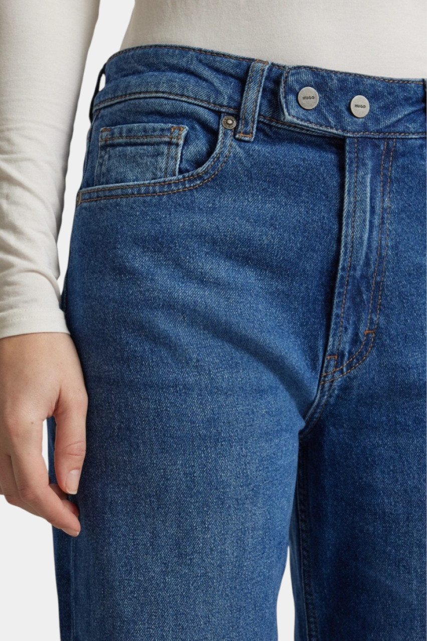 Синие джинсы 937_9 прямого кроя 50530674 430 HUGO