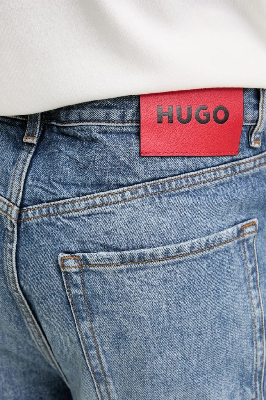 Синие джинсы HUGO 258 широкого кроя 50537724 420 HUGO