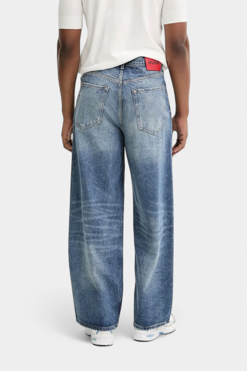 Синие джинсы HUGO 258 широкого кроя 50537724 420 HUGO