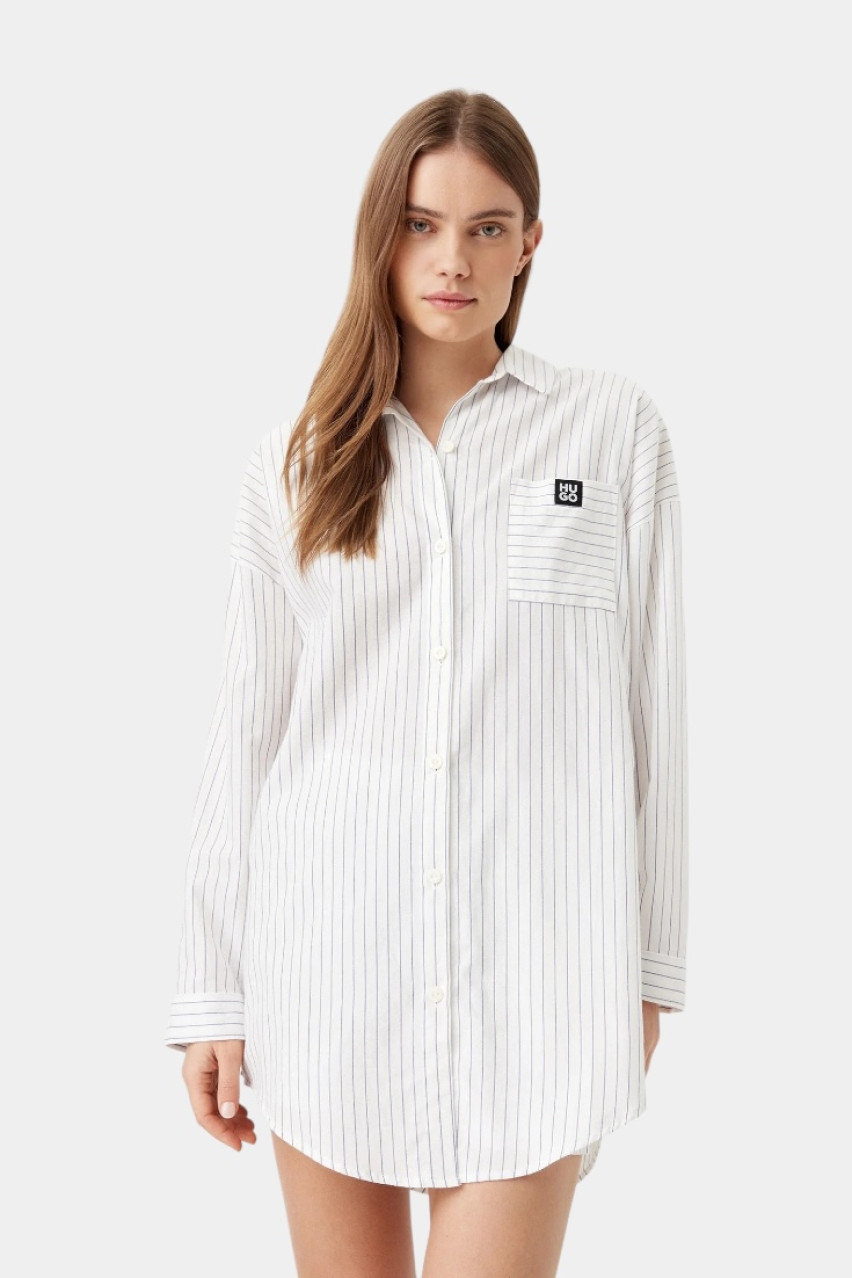 Біла піжама Maia в дрібну смужку 50531656 122, 50531657 122 HUGO