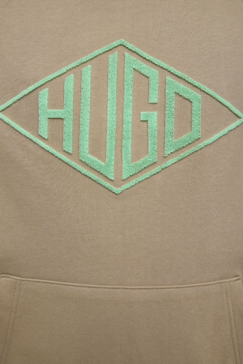 Бежево худи Dacorolo с вышитым логотипом 50534947 219 HUGO