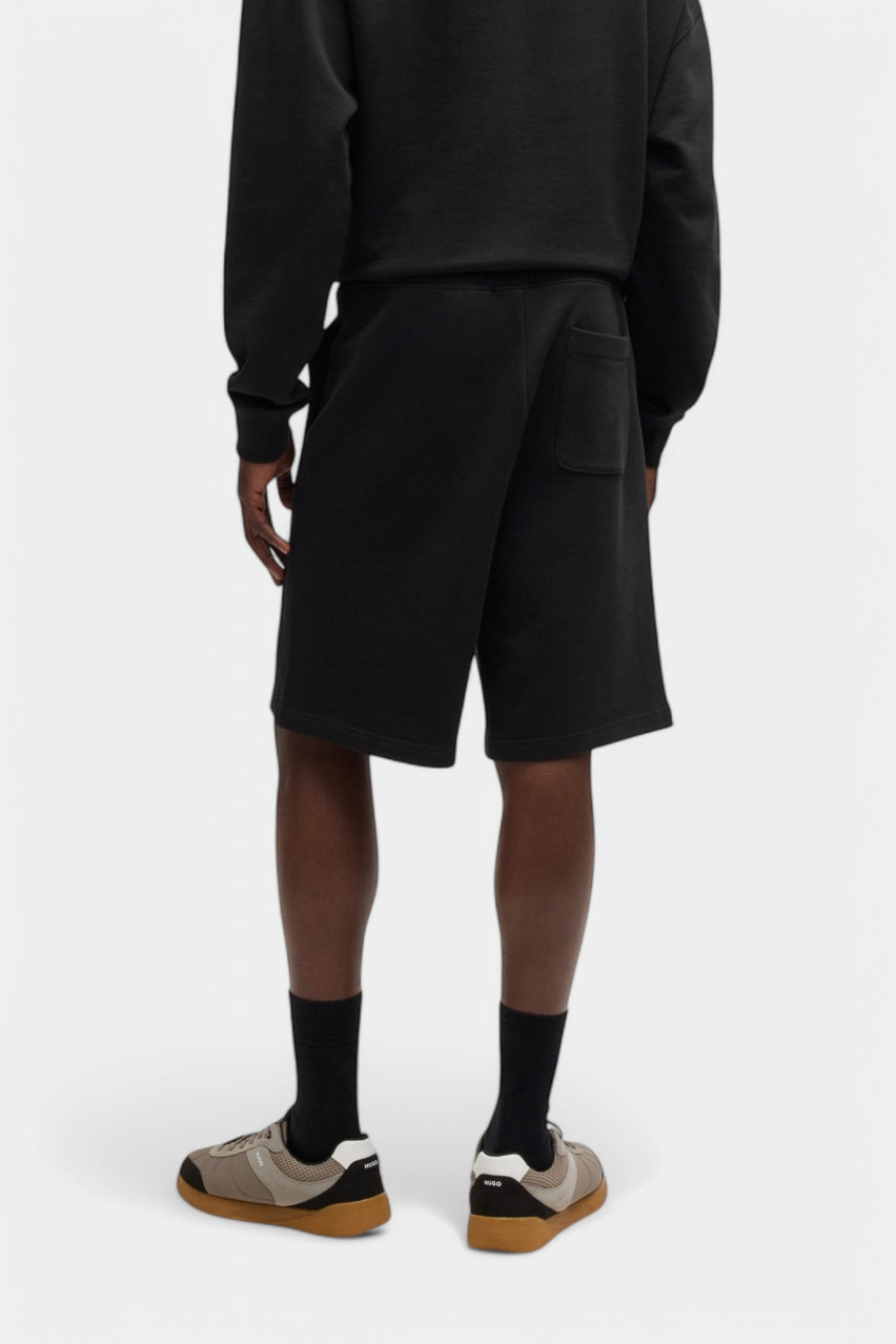 Чорні шорти Damtus з вишитим логотипом 50534953 001 HUGO