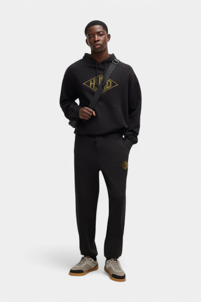 Черные спортивные штаны Dacusi с вышитым логотипом 50534952 001 HUGO