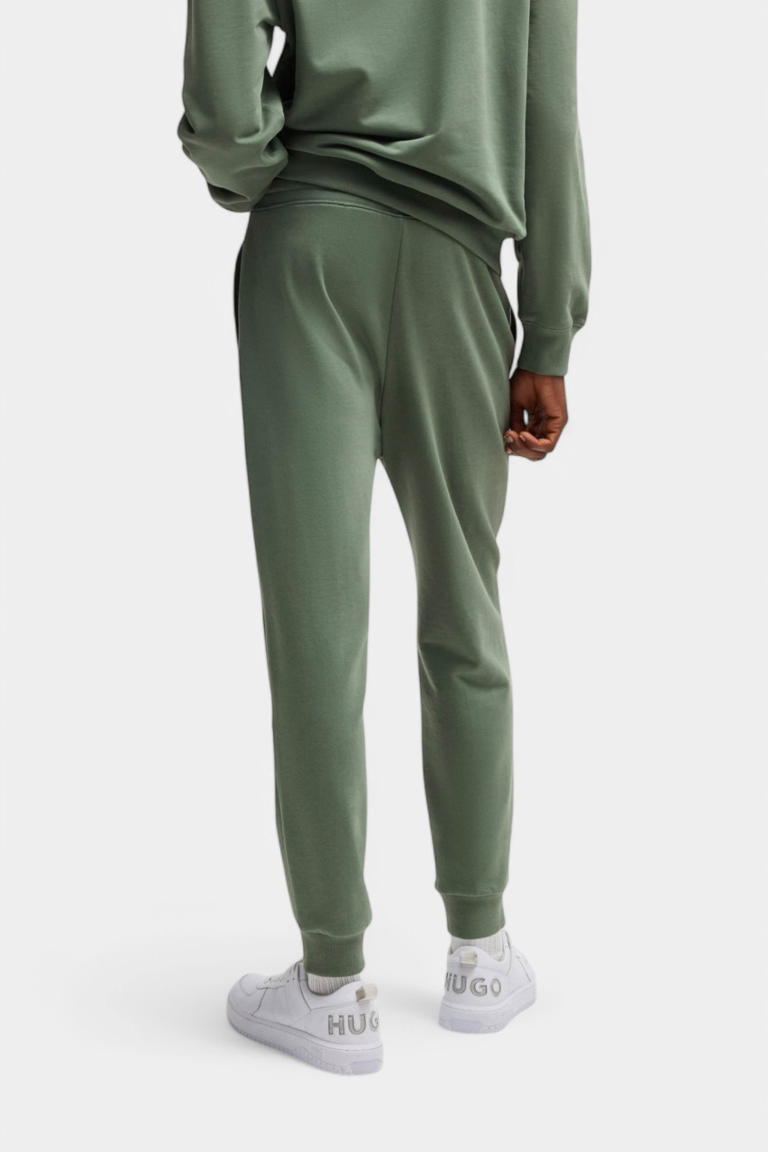 Зеленые хлопковые спортивные штаны Dayote232 с логотипом в тон 50489617 343 HUGO
