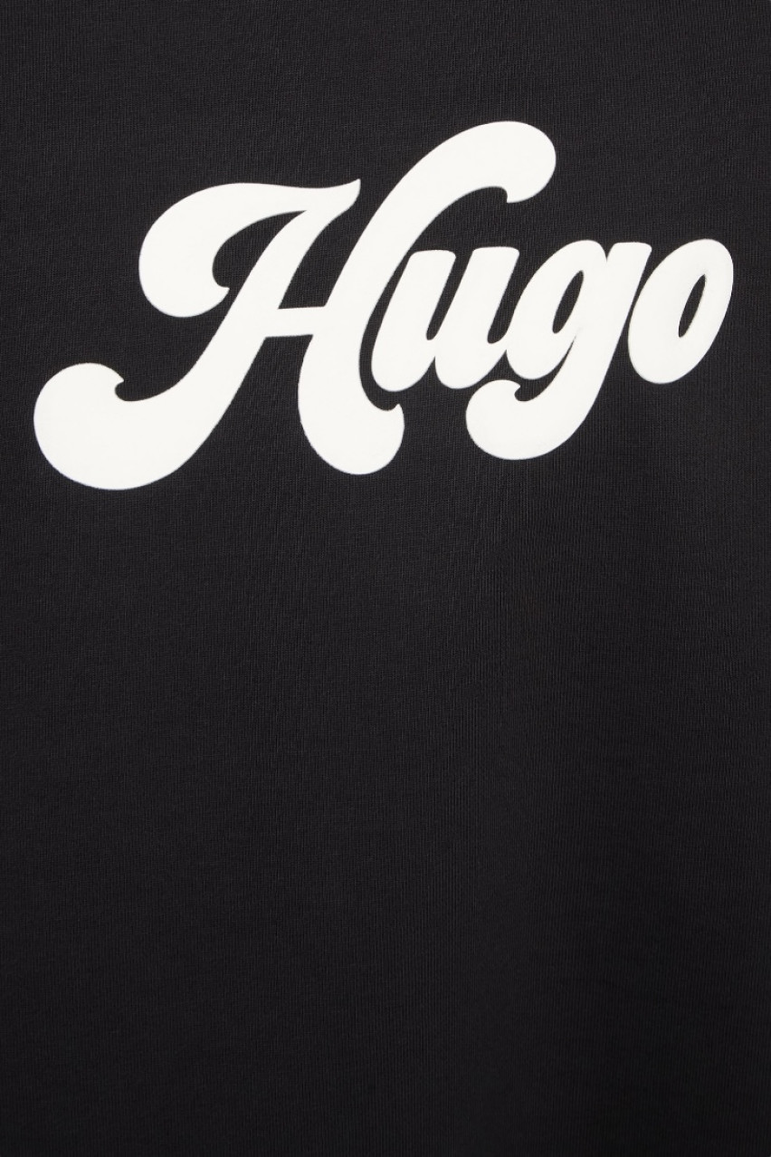 Черный свитшот Deroxina_3 с логотипом в стиле 70-х 50541169 001 HUGO