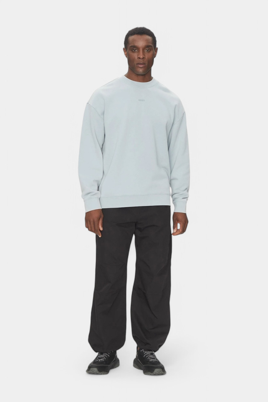 Блакитний бавовняний світшот Dopaly 50540920 483 HUGO