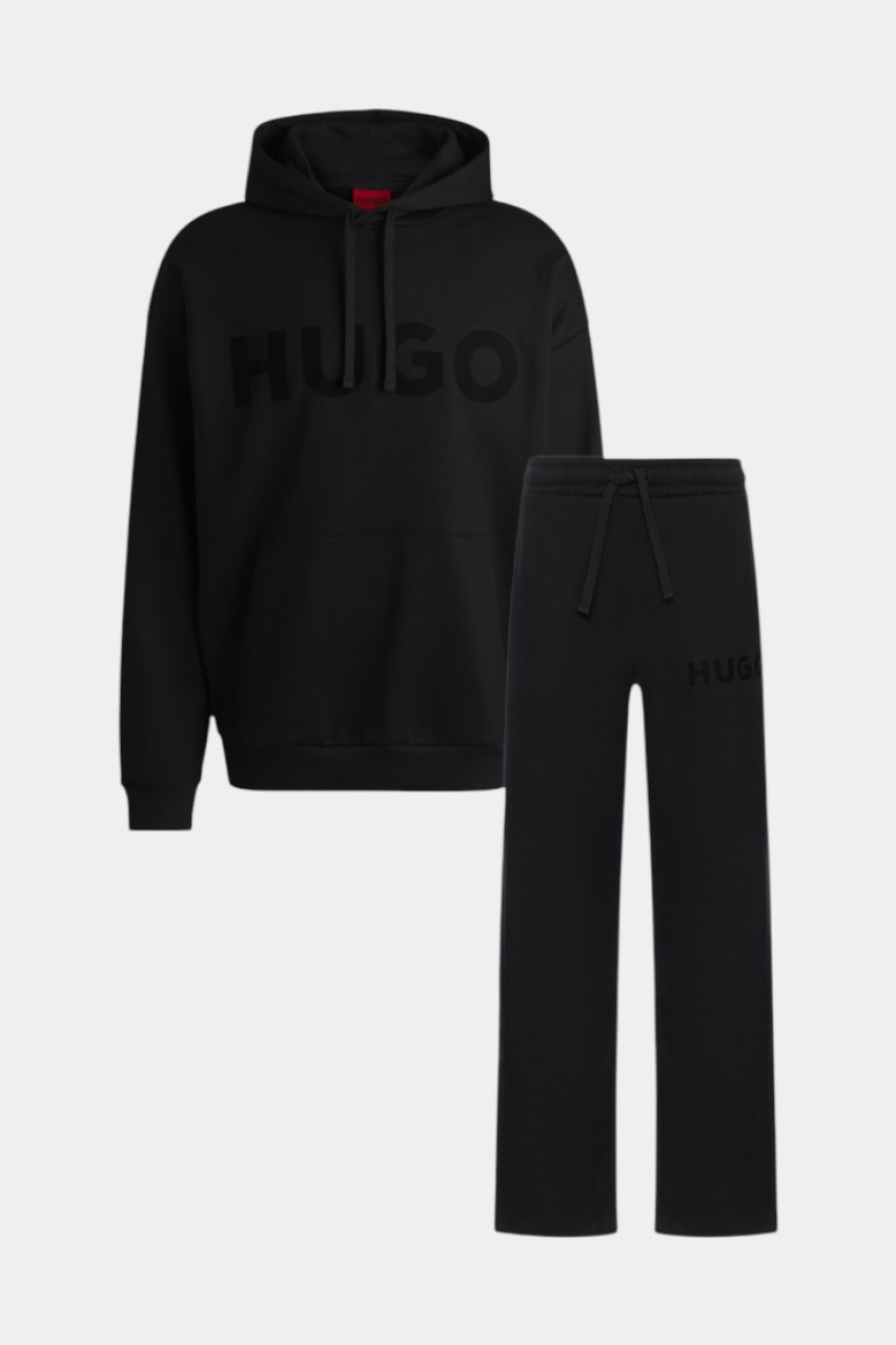 Черный спортивный костюм с худыми Ditchle и спортивными брюками Dumrulo 50529090 001, 50529110 001 HUGO
