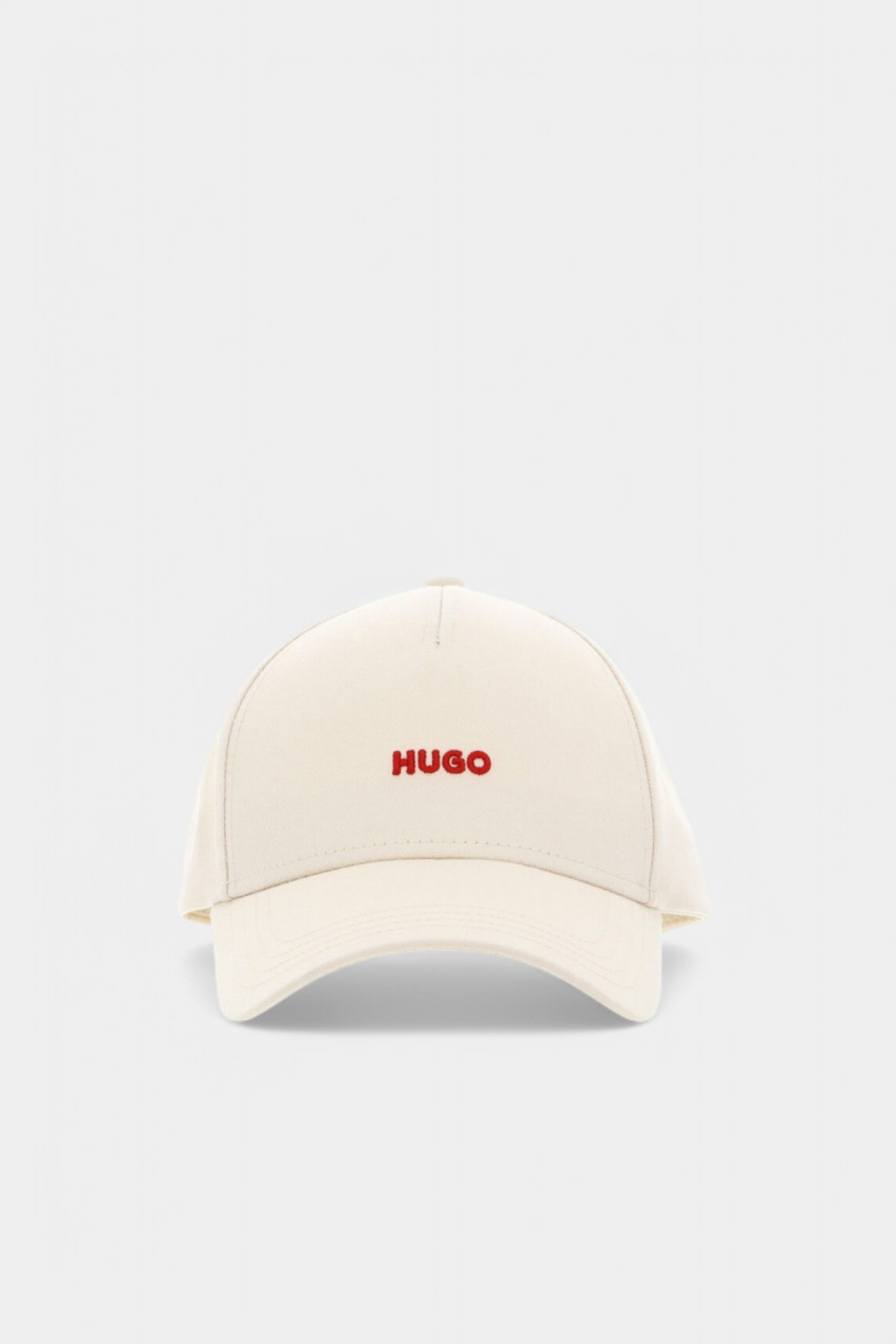 Бежева бавовняна кепка Cara 50519255 272 HUGO