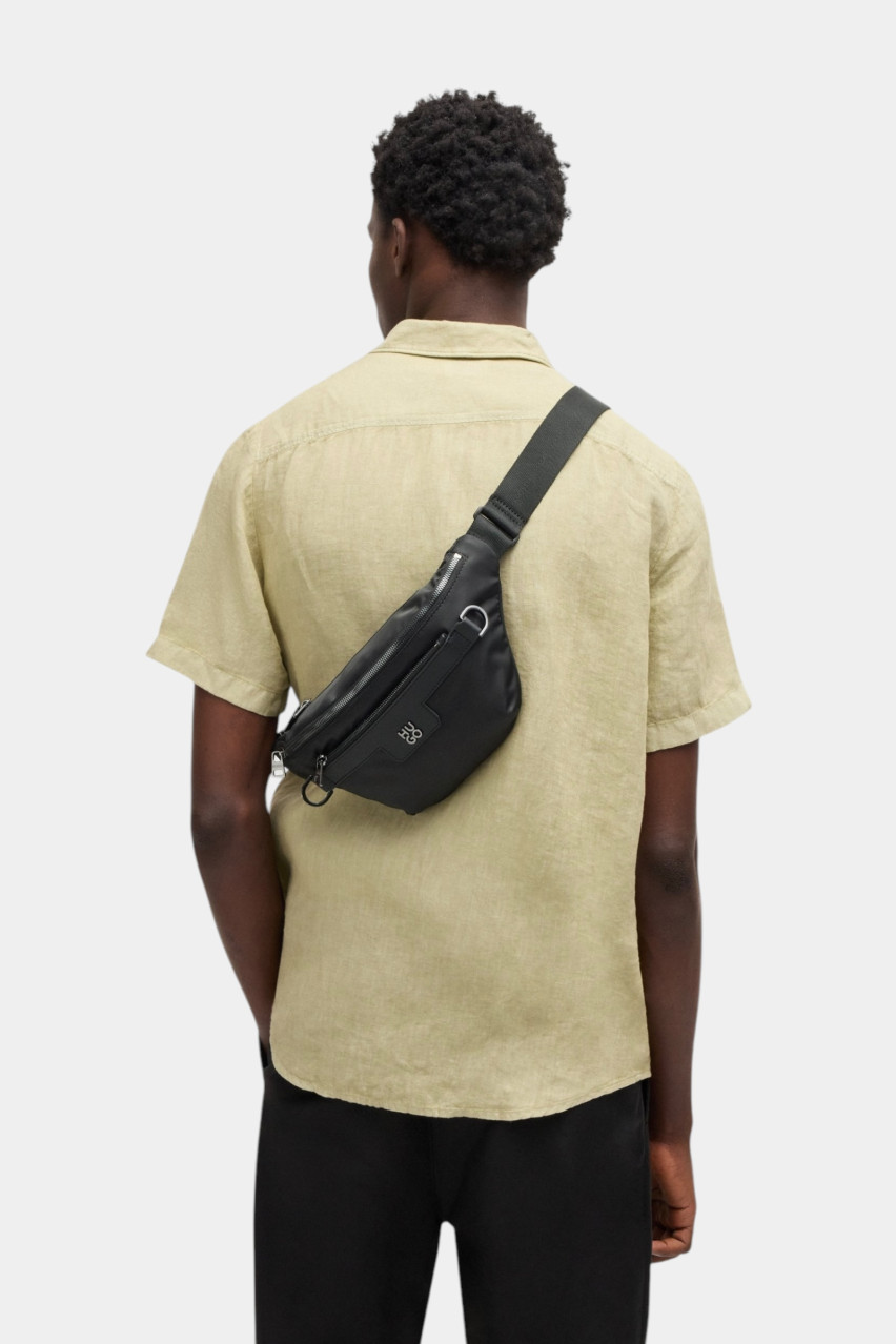 Черная поясная сумка Nesh N_Bumbag 50541942 001 HUGO