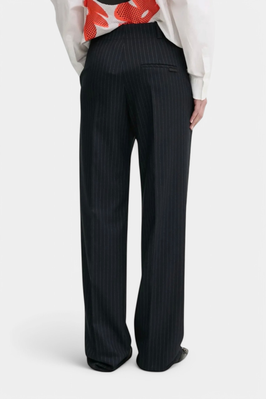 Темно-сині класичні брюки Hulana в тонку смужку 50533954 961 HUGO