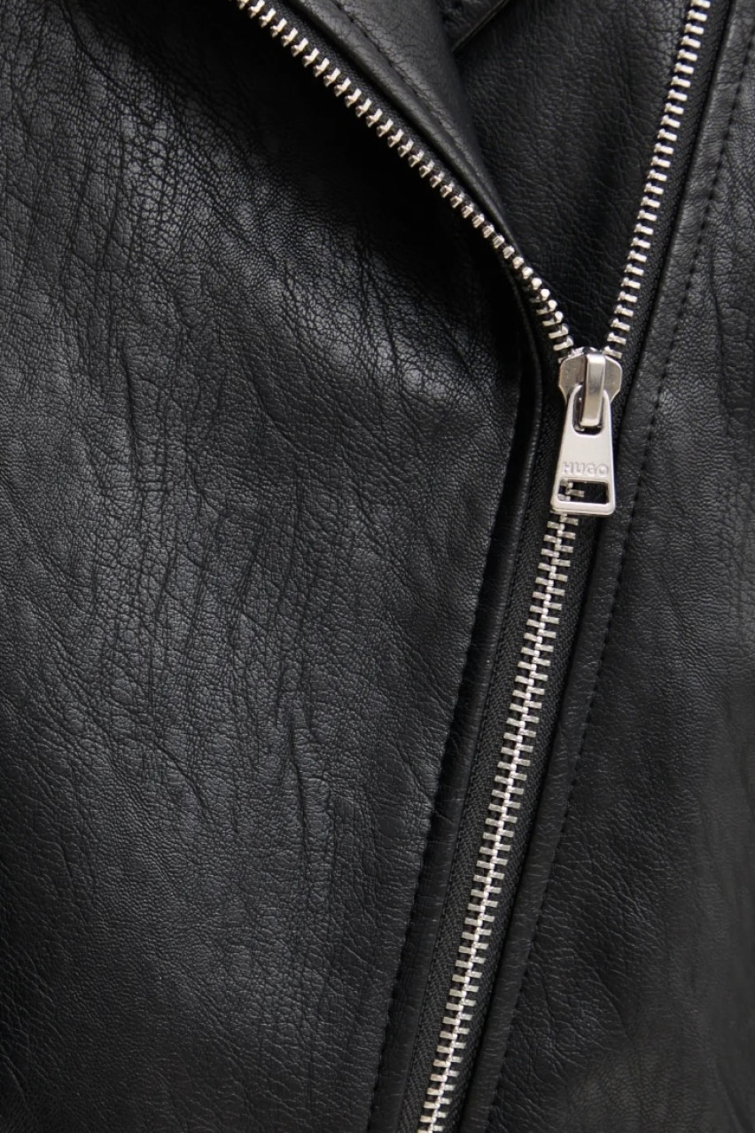 Чорна куртка Alipha-1 з екошкіри 50530031 001 HUGO