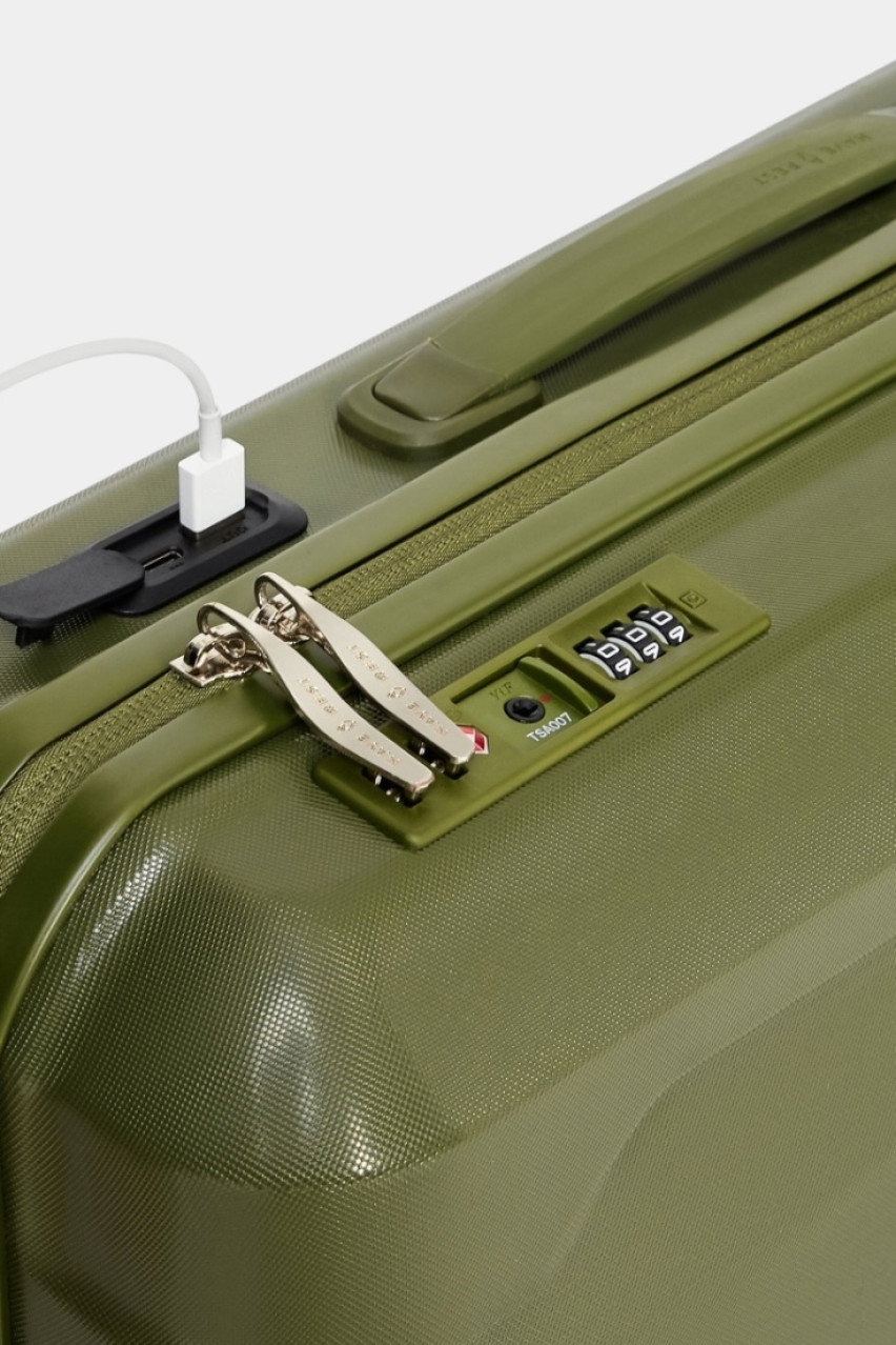 Хаки smart-чемодан Green Moss Small 0212020 Have A Rest