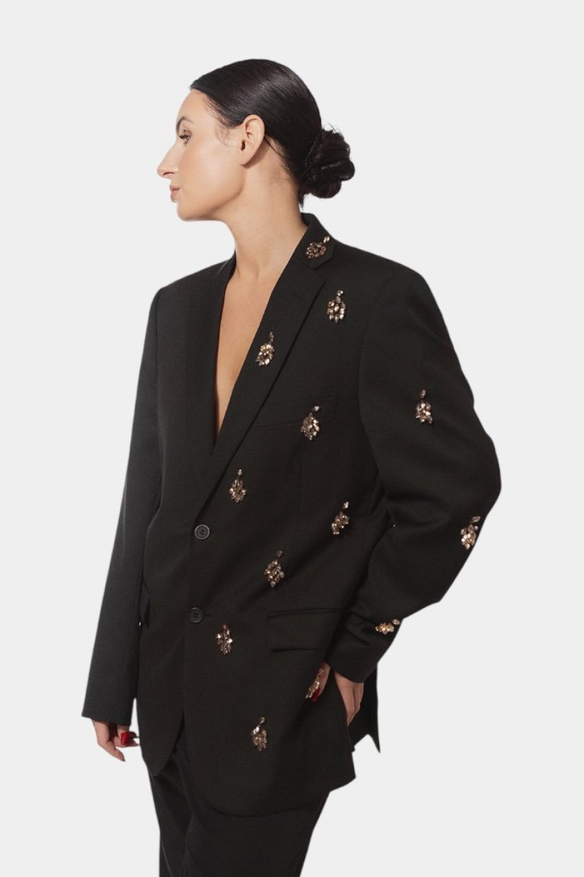 Черный жакет Khmil JJSQUEE