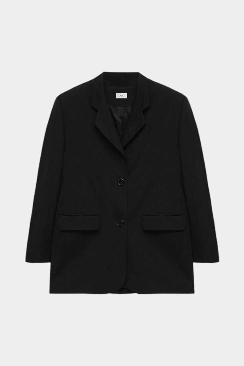 Чорний оверсайз жакет 2138201 JUL