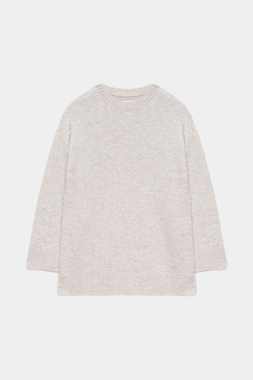 Светло-серый оверсайз джемпер 3141214 JUL