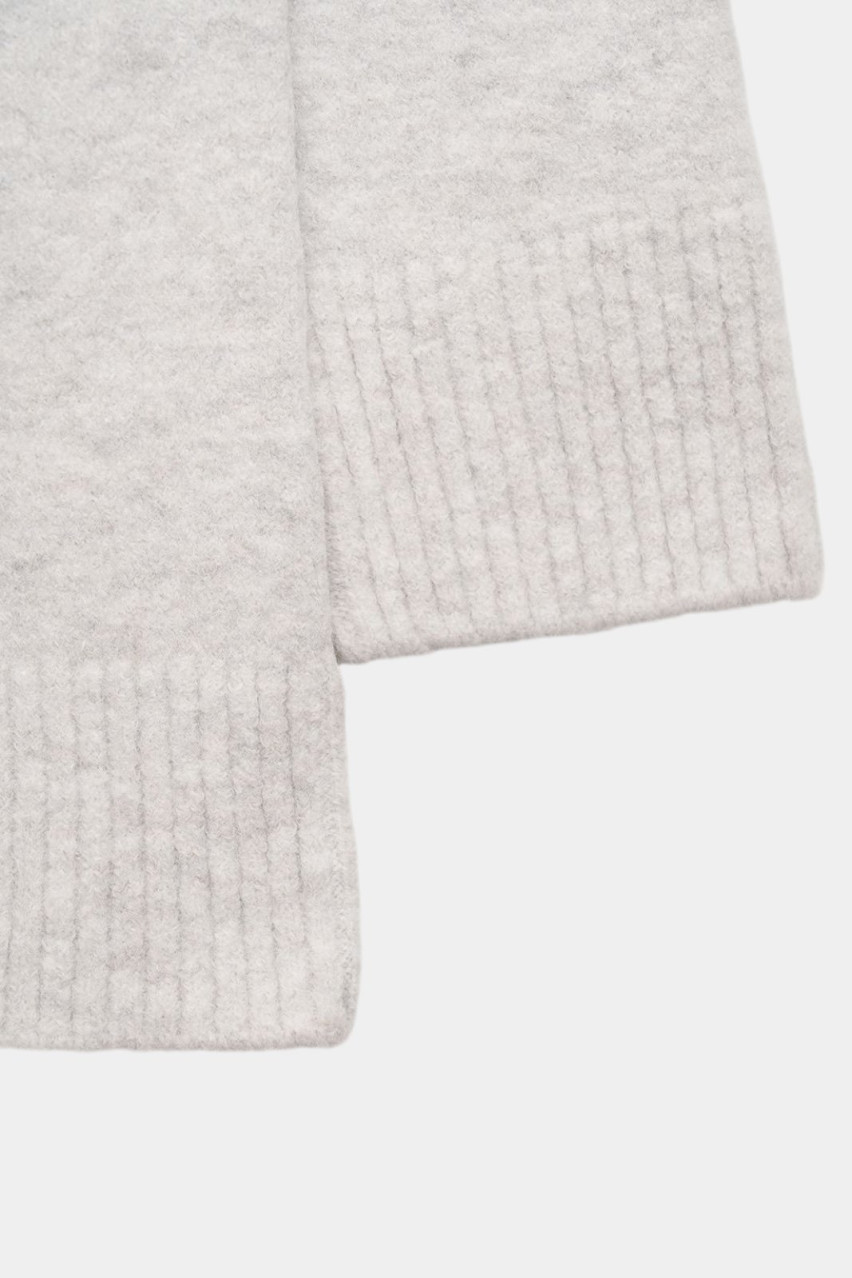 Светло-серый оверсайз джемпер 3141214 JUL