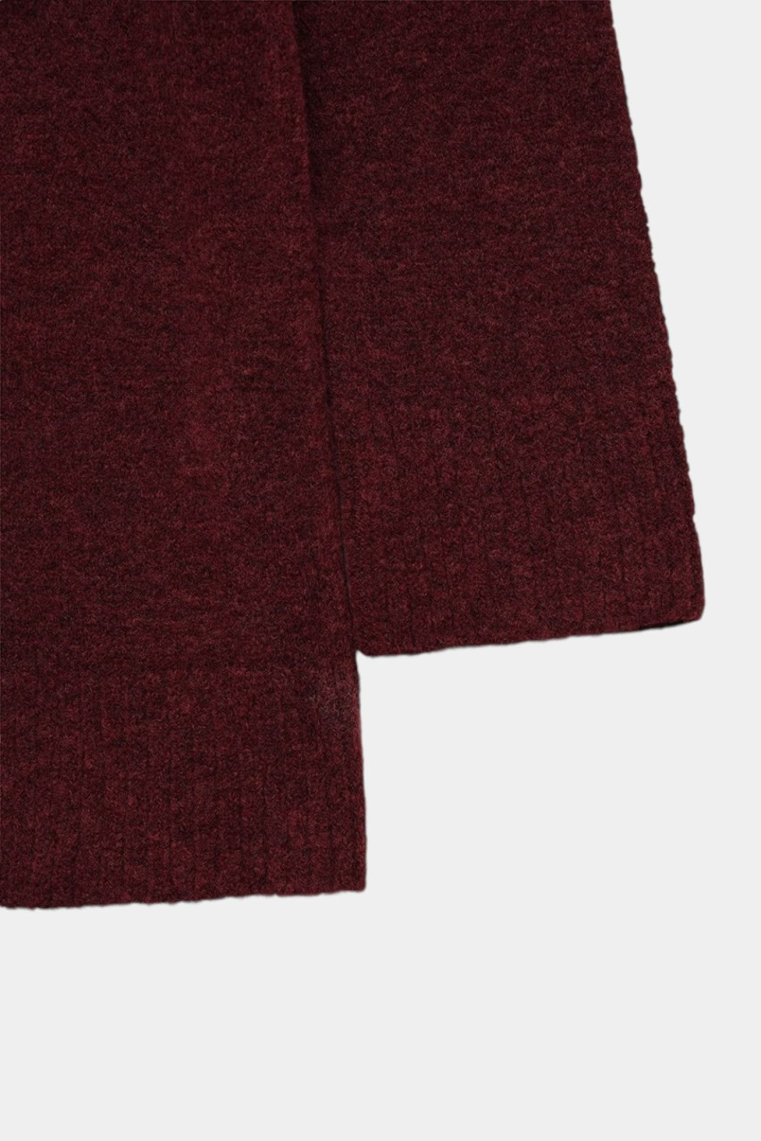Бордовый оверсайз джемпер 3141225 JUL