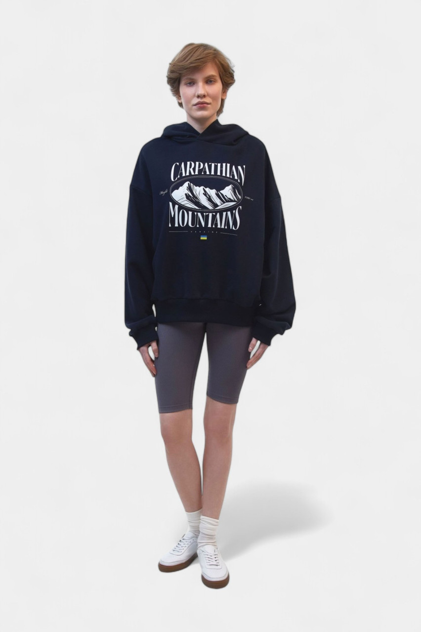 Темно-синє худі «Carpathian Mountains» 3111841 JUL