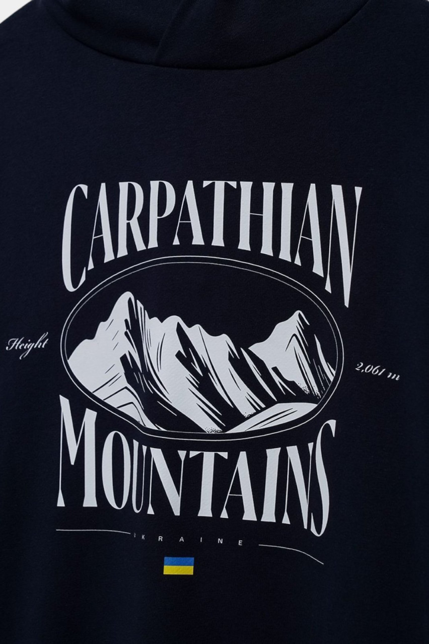 Темно-синє худі «Carpathian Mountains» 3111841 JUL