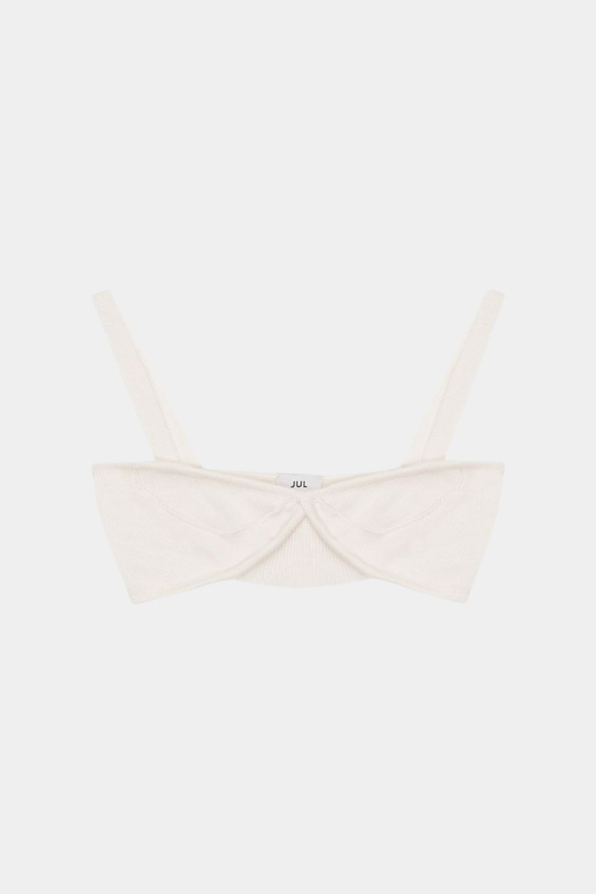 Молочний топ на бретелях 810011 JUL