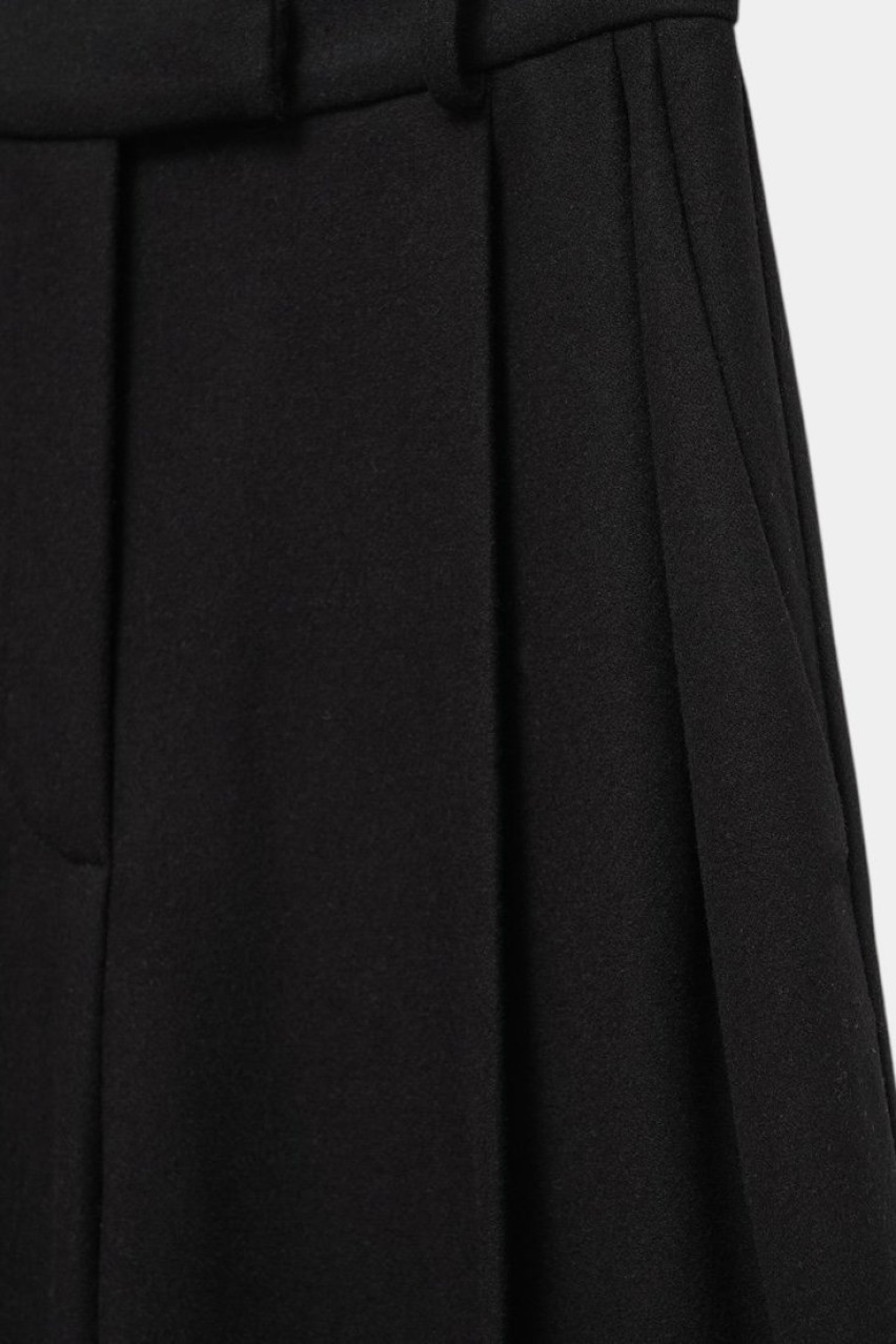 Чорні вовняні брюки палаццо 4144801 JUL