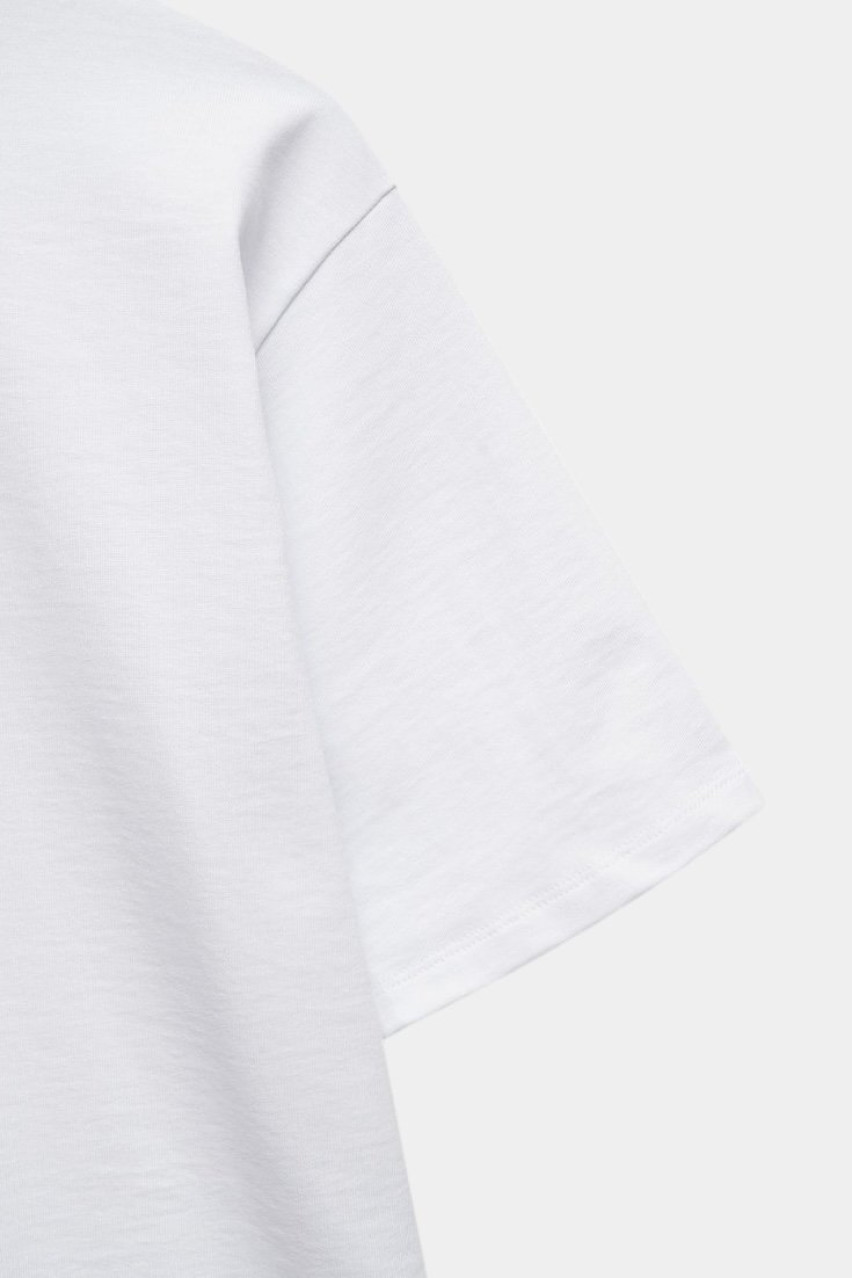Біла футболка стандартного крою 3160112 JUL