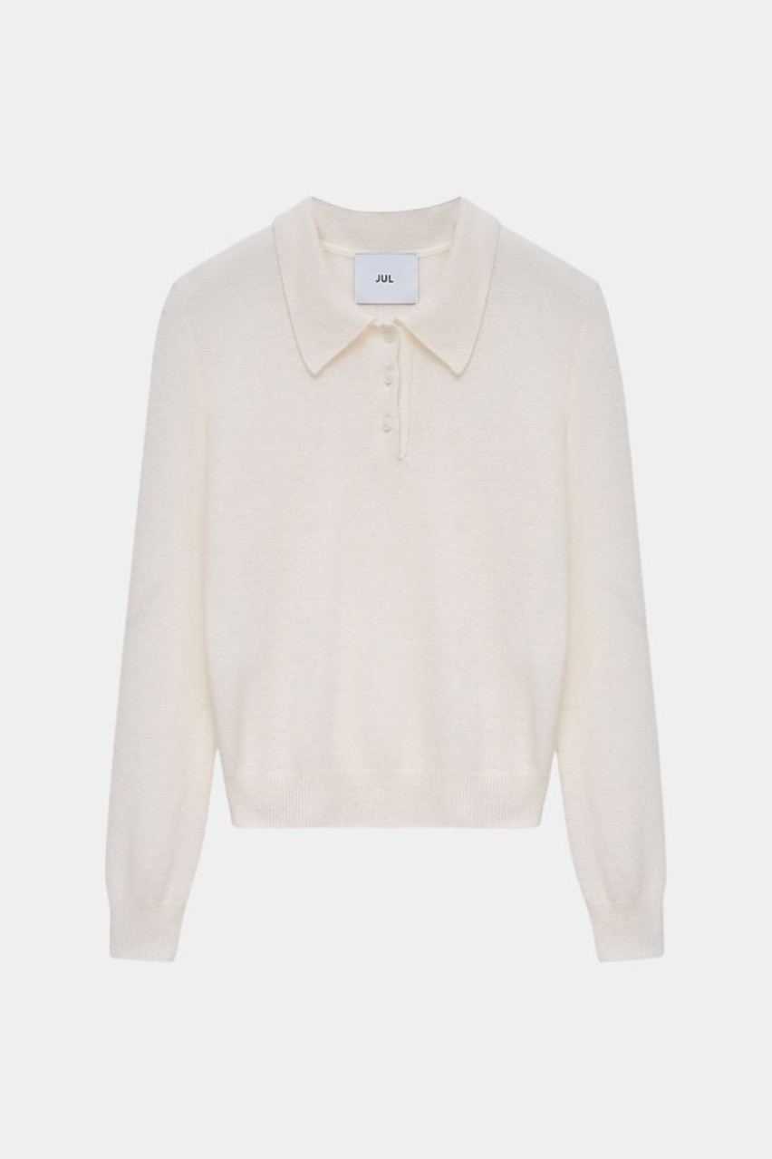 Молочное шерстяное поло 3162911 JUL