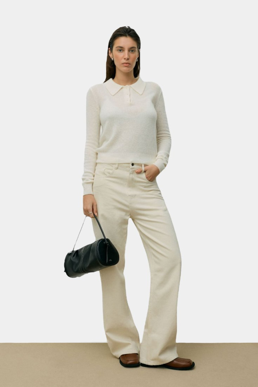 Молочное шерстяное поло 3162911 JUL