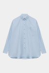 Блакитна оверсайз сорочка