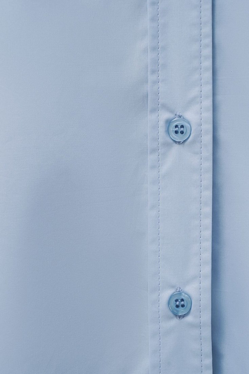 Блакитна оверсайз сорочка 7156510 JUL