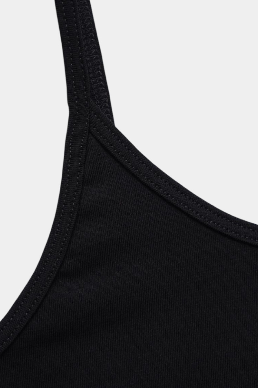 Черный трикотажный топ 8153201 JUL