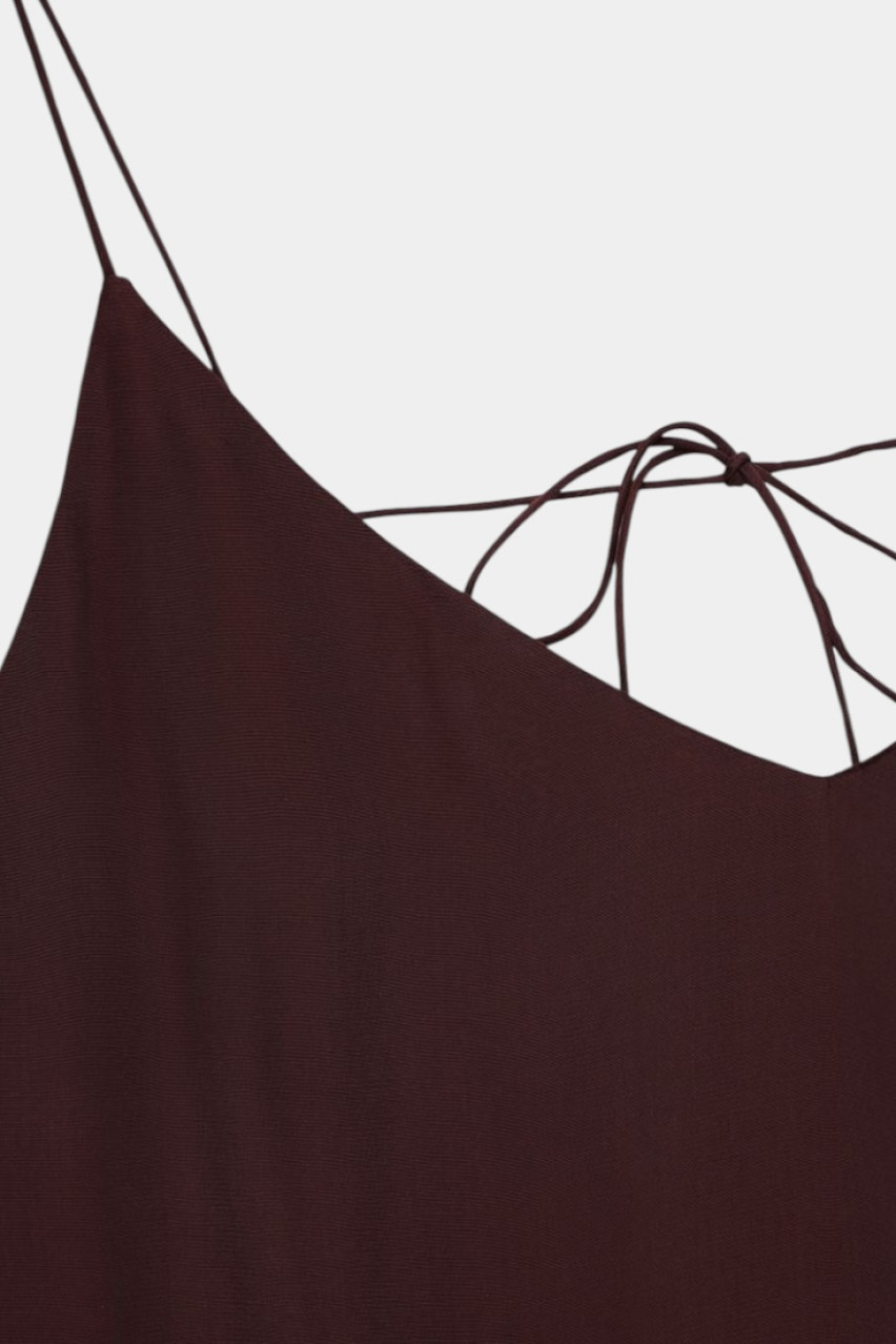 Коричневая майка из вискозы 8161535 JUL