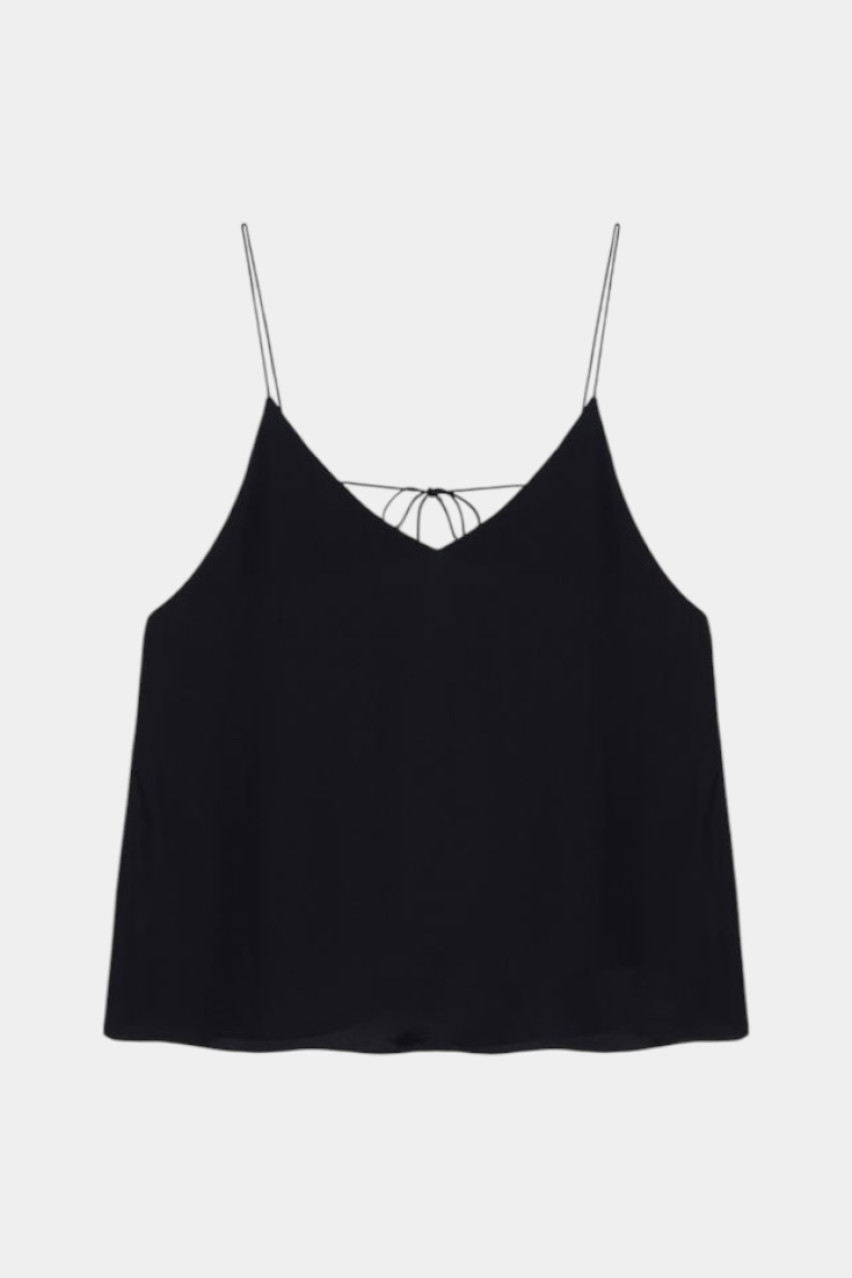 Черная майка из вискозы 8153901 JUL