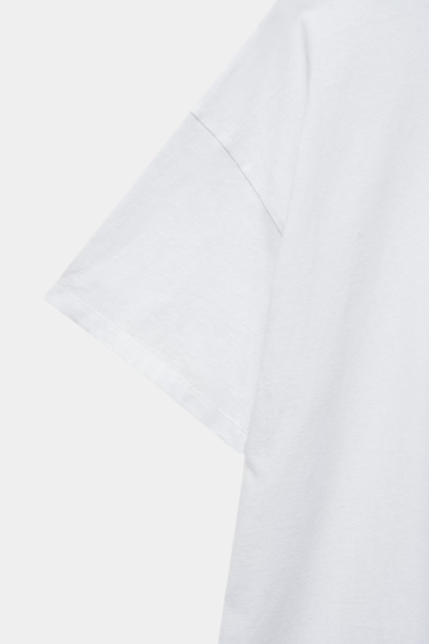 Біла оверсайз футболка Recycle 3165612 JUL