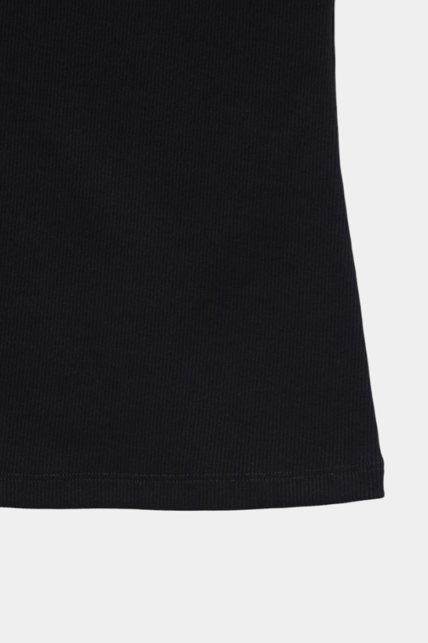 Чорна базова майка в рубчик 8153001 JUL