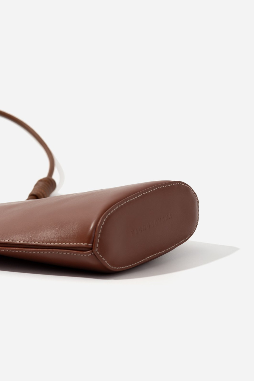 Коричнева сумка Pocket Kachorovska