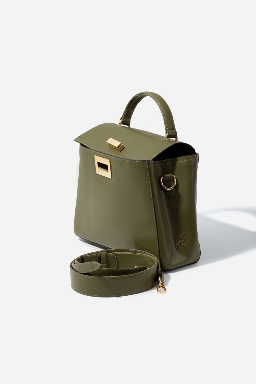 Оливкова сумка Erna Soft New Kachorovska