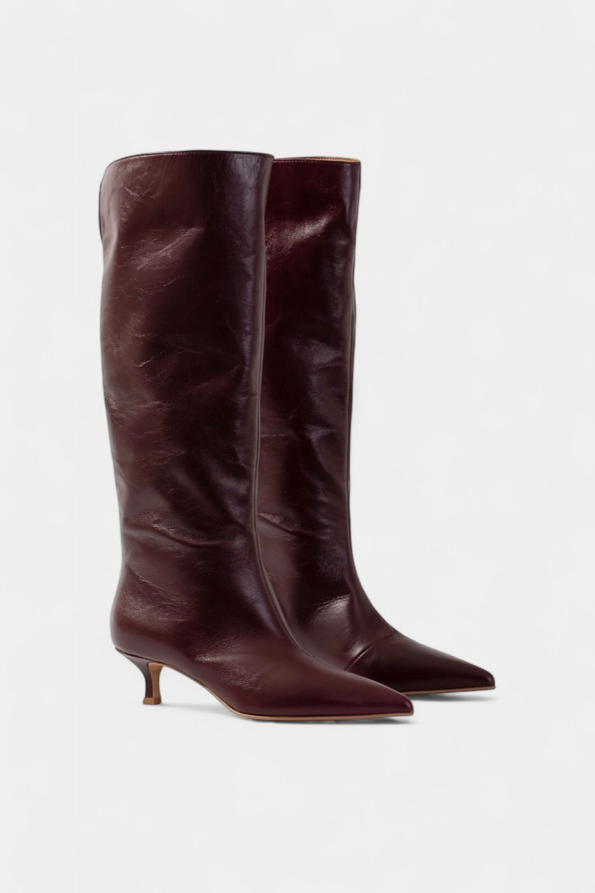 Бордовые сапоги Connie B8324005 Kachorovska