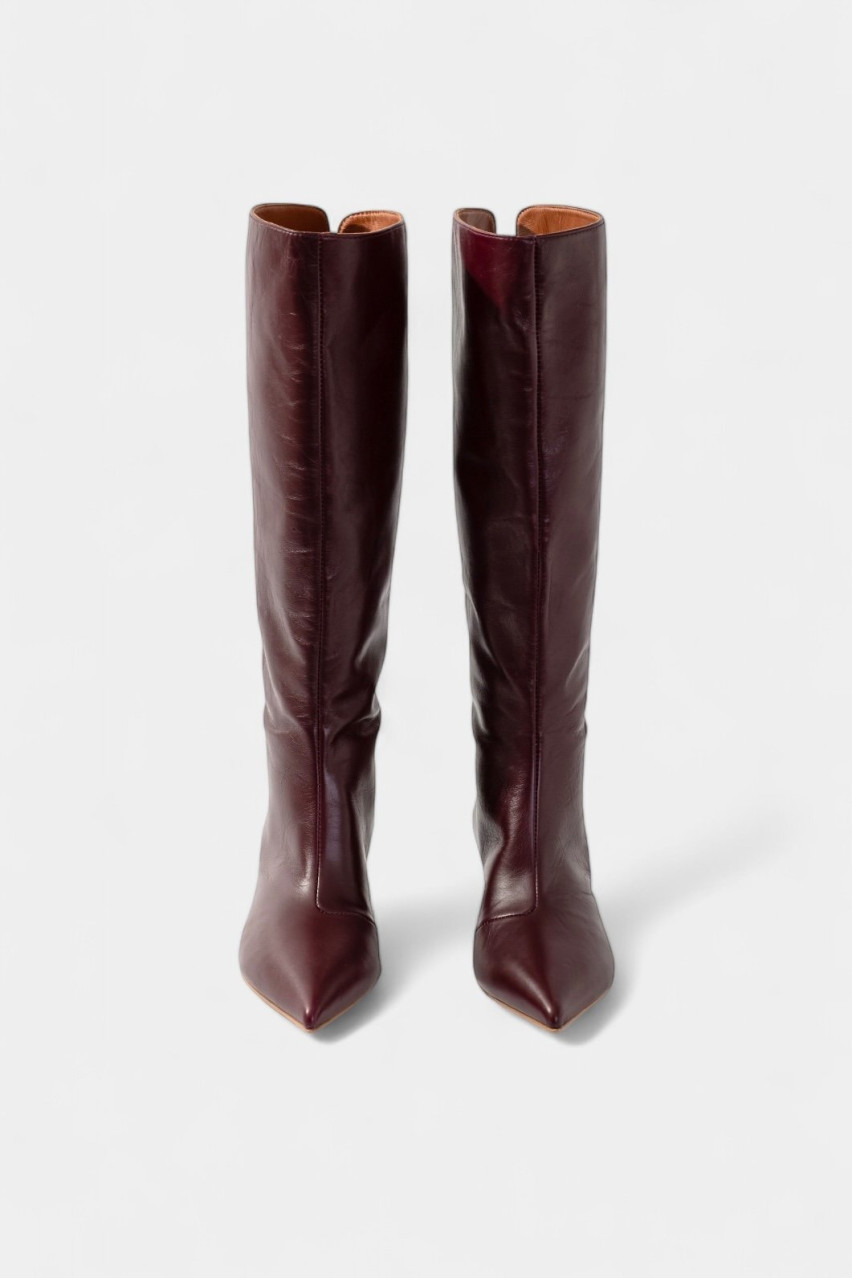 Бордовые сапоги Connie B8324005 Kachorovska