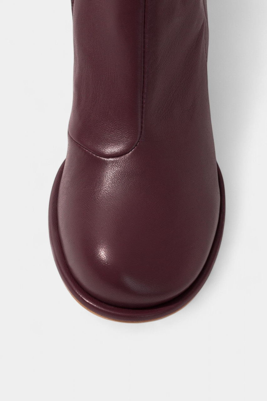 Бордові ботільйони Blanca Zip BO7249001 Kachorovska