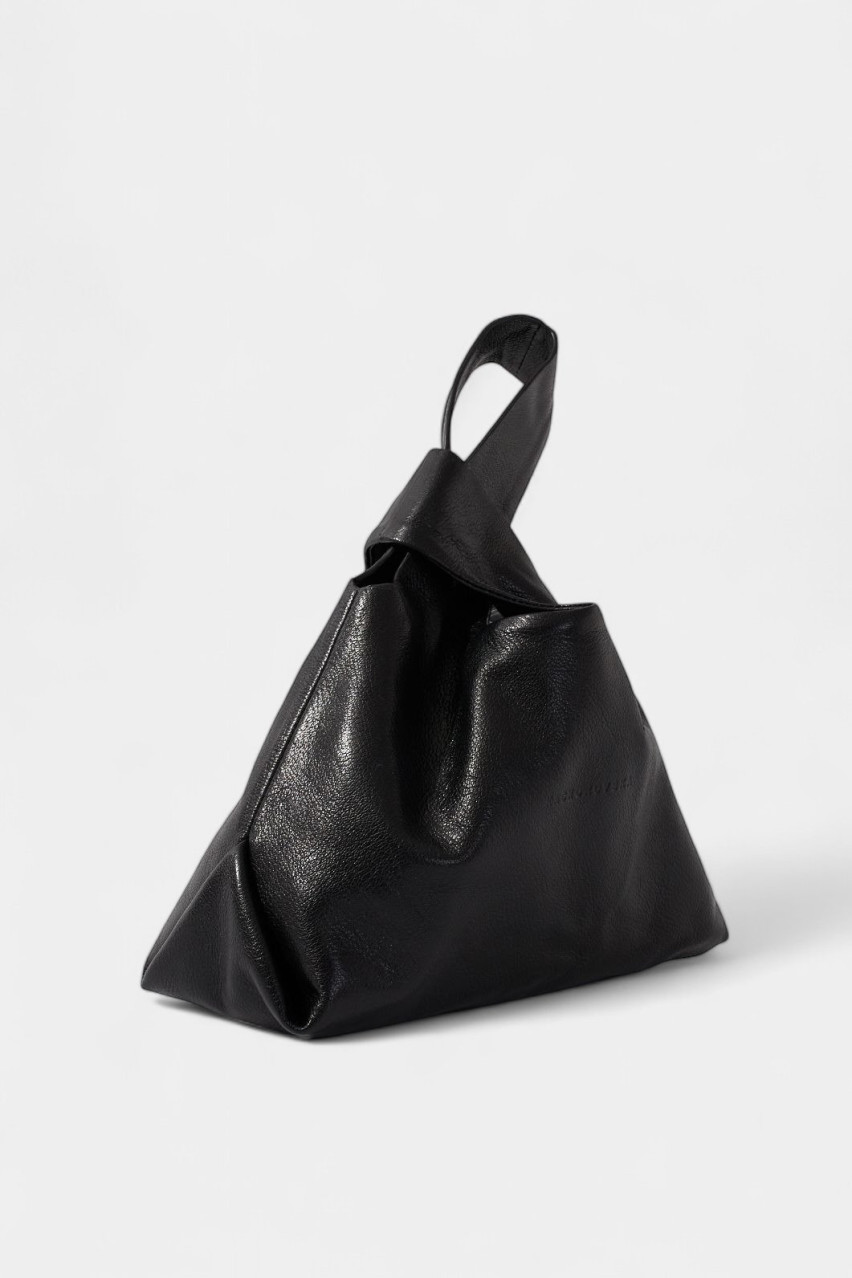 Черная сумка Pranzo Pouch L0124 Качоровская (золотая фурнитура)